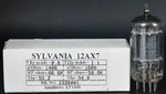 Sylvania 12AX7 Top Ring Getter Grey Plate Made Usa Amplitrex Tested Qty Pc. Fixed Price $60.00.