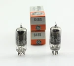New Qty 2 6485 Matched Pair Smoked Glass Getter Nos Vintage Usa Tubes. Fixed Price $36.94.