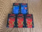 Jvc 40 Ehg TC-20 Sx TC-30 Compact Vhs Tape Ep Mode New Sealed Lot 5. Fixed Price $19.99.