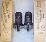 Tightly Matched Pair Us Navy CKR6J5 Ken-rad Nos Vacuum Tubes, TV-7D Tested. Fixed Price $29.95.