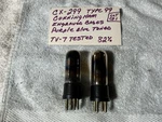 Antique Radio Amplifier Tubes Type CX-299 UX-199 UV-199 Detector Rare. Fixed Price $112.50.