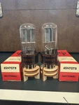 Match Pair (3%) National Ussr 6SN7GTB Grey Plate Tubes TV7&MAXI Test Nos Nib. Fixed Price $59.99.