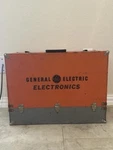 Vintage General Electric Tool Box Wood With Almost 200 Electron Tubes. Fixed Price $140.00.