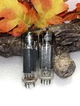 RCA-6BQ5 Vacuum Tube Pair Black Plates Getter Close Matched. Fixed Price $79.00.