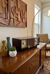 Zenith R623R Clock Radio 1955 Bakelite Tube Vintage Mcm Parts Or Repair. Fixed Price $95.00.