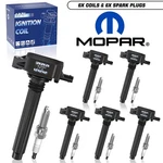 Rep Set Mopar Ignition Coil Spark Plug Chrysler Jeep Dodge Ram 3.6L 5149168AH. Fixed Price $95.99.