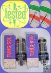 Tung-sol 6BX7GT Vacuum Tubes Tested 100/100 Black Plate Nos 322 DT3 DR3 Pair. Fixed Price $32.99.
