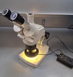 Meiji Emt Trinocular Stereo Microscope Stand Led Light Missing Camera, Tube & Tv. Fixed Price $525.00.