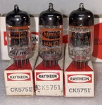 Raytheon 5751 3X Mica Black Plate Windmill Getter Tubes Amplitrex Test Nos Nib. Fixed Price $450.00.