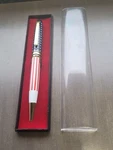 Rare High Quality Patriotic Stars And Stripes Twist Ball Point Pen Unkown Maker. Fixed Price $24.99.