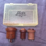 Vector Tube Socket Test Adapter Set - Pin T80 Case Vintage. Fixed Price $55.00.