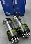 Pair Westinghouse 6SN7GTB Tubes Black Plates 'd' Getters 1960 Tests Strong. Fixed Price $49.99.