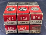 Vacuum Tubes Rca Collection Lot 6: 6DC6 6DC8 6CG8A 6DE7 9AU7 6FQ5A Set #15. Fixed Price $58.28.