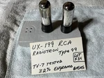 Antique Vacuum Tubes UX-199 Type 299 Rca Radio Detector Amplifier TV-7 82%. Fixed Price $116.99.