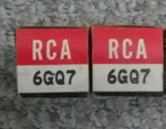 Lot Of 2 Rca 6GQ7 Electronic Vacuum Tubes Amp Stereo Ham Radio Audio Transceiver. Fixed Price $10.00.