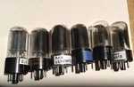 12AX4/ 12AX4GTA/ 12AX4GTB Tubes. Rca, Philco, Silvertone Lot Of 6 Tested. Fixed Price $11.00.