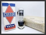 Nos Cossor 52KU GZ32 Black Plates Inverted Cup Getter Rectifier Vacuum Tube. Fixed Price $550.00.