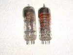 X 6414/0528 Raytheon Tubes*black PLATES*3-MICA*STRONG Testing PAIR*#10. Fixed Price $83.99.