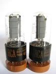 Pair 1961 Rca 6V6GTA 6V6GT/A 'clear Top/glass'tubes-hickok 539B Tests 4800,5000. Fixed Price $97.95.