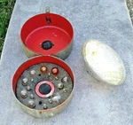 Anthes B102 Round Head Lamp Light Bulb Fuse Spare Kit Tin Box 1930S-40S Antique. Fixed Price $65.00.