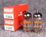 (2) Matched Amperex 7308 (rca Brand) Selected Gold Pin Tubes Nos/nib!. Fixed Price $299.99.