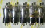 Lot Of 5 Early Type NY-224 Tubes National Union Diamond Screengrid Steampunk. Fixed Price $8.00.