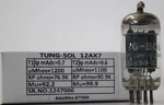 Tungsol 12AX7/ECC83 Long Black Plate Made In Usa Amplitrex Tested Qty 1PC. Fixed Price $40.00.