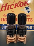 Closely Matched Pair Tung-sol 6V6GT Black Glass Tubes 539C & Maxi Tested Anos. Fixed Price $74.50.