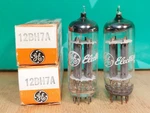 Pair Of Ge 12BH7A Nos Nib Vacuum Tubes - 7% Matched #1. Fixed Price $125.00.