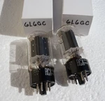 Strong Pair Tubes Rca 6L6GC Nos Black Plate Silver Letters Code 1960 Retested. Fixed Price $450.00.