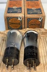 Matched Pair Rca Cunningham CX301A Globe Vacuum Tube Amplitrex Tested Strong. Fixed Price $70.00.