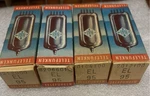 Rare Nos Nib Match Quad Telefunken Welded Plates EL95 Tubes Diamond Etched 6DL5. Fixed Price $221.25.