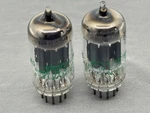 (2) Sylvania JHS-6189 Mil Spec 12AU7WA ECC82 Gray Plates Getters Tests Nos. Fixed Price $29.99.
