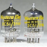 Matched Pair Western Electric 396A/2C51/5670 Square Getter 1947/1948 Very Strong. Fixed Price $325.00.