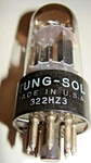 Tung Sol 6SN7GTB, TV7 Tested, Black Plates, Horse Shoe Getter, Tall Bottle. Fixed Price $39.95.