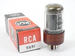 Rca 5691 Red Base Gray Plate Vintage 1968 Nos Tube (balanced). Fixed Price $105.00.