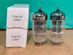 Pair Of Westinghouse (tung-sol Lbl) 12AX7 Black Plate Vacuum Tubes. Fixed Price $200.00.