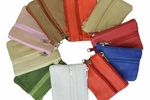Leather Coin Purse / Mini Wallet Key Pouch - 2 Zippered Sections. Fixed Price $8.99.