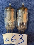 Mullard Ge 6267/EF86 Vacuum Mesh Plate Matched Pair That Test Strong Lot 63. Fixed Price $59.95.