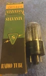 Sylvania 117Z4GT Green Print & Box Red Stamp Antique Radio Audio Rectifier Tube. Fixed Price $13.00.