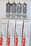 Quad 6CS7 Rca Nos Gray Plate Vacuum Tubes C, Leben, TV-7D Tested Will Combine. Fixed Price $159.95.