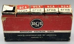 Lot Of 5 Vintage Rca Radiotron 6FH8 Miniature Electron Tubes. Fixed Price $9.95.