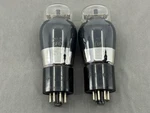 (2) Philco 6F6G Tubes Gray Glass Engraved Base Matched Date Codes 1937 Test Nos. Fixed Price $59.99.