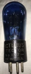 127 Arcturus Engraved Base Blue Globe Antique Vacuum Tube. Untested. Fixed Price $19.90.