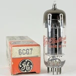 (1) Tested Ge 6CG7 Tube With Box Red Letters Date Code 63-13 Twin Triode. Fixed Price $16.95.