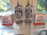 Telefunken ECC802S 12AU7 Nos Pair Of New Old Stock German Vintage Valves Tubes. Fixed Price $1250.00.