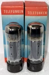 Perfectly Matched Pair Telefunken Winged EL34 Tubes TV7 Test 49/49 & 33/33. Fixed Price $498.00.