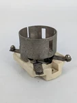 Piece Of Ef Johnson 4 Pin Tube Socket 123-206-200. Silver Plated.. Fixed Price $20.00.