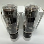 (2) Otk Vacuum Tubes 6H13C/6AS7G * Double Square Ufo Getters Tested. Fixed Price $45.00.