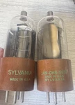Nos Pair 5933 807W Jan Chs Sylvania Brown Base Audio Tubes. Fixed Price $75.00.